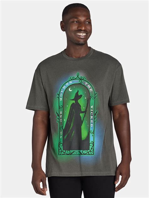 Wicked, Men's & Big Men's Airbrush Wicked Mourn Graphic T-Shirt, Sizes ...