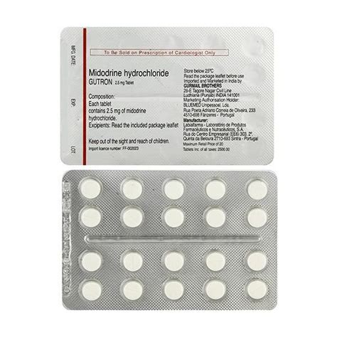 Midodrive - Strip of 20 Tablets : Amazon.in: Health & Personal Care