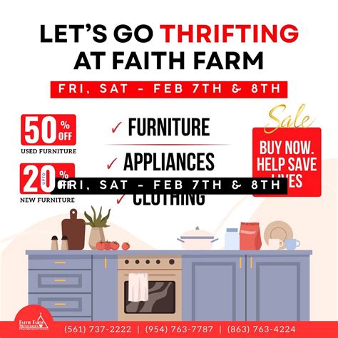 Faith Farm Ministries | ️ ️👉 Let’s Go Thrifting Sale! 👈 ️ ️ Save up to ...