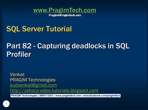 SQL Server Profiler Deadlocks 的图像结果