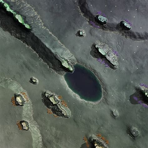 Theta Crystals | 14 x 14 ⇀ Map ★ Beyond All Reason RTS