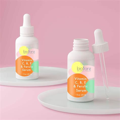 Buy Vitamin C B E, and Ferulic Serum For Face By BioBare | 20% Pure ...