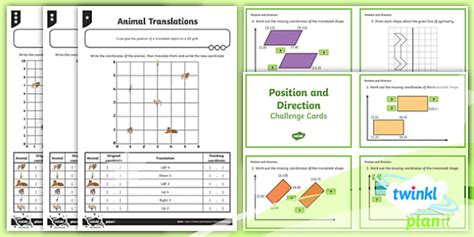 Maths Y5 Geometry Position and Direction Home Learning Activity Pack