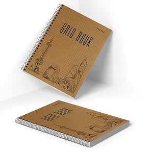 PaperO Professional A5 Square Grid Notebook | 5MM Square Graph Design ...