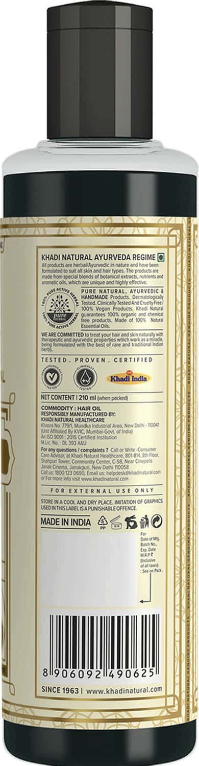 Buy KHADI NATURAL TRIPHALA HAIR OIL 210 ML Online & Get Upto 60% OFF at ...