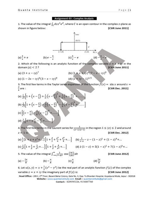 Image result for Complex Analysis PDF