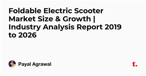 Foldable Electric Scooter Market Size & Growth | Industry Analysis ...