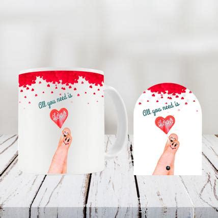 Valentine Mug and Door Shape Table Top Combo for your Valentine