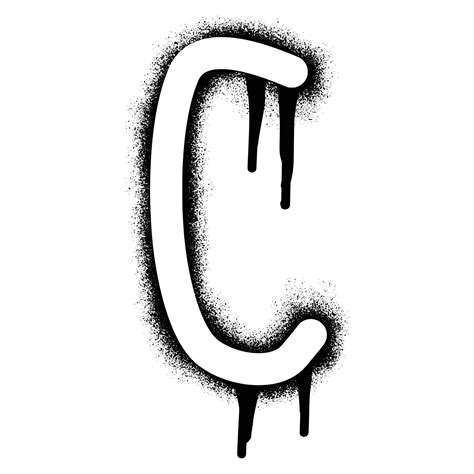 Letter C In Graffiti