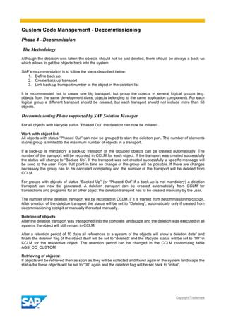 Image result for Custom Code Decommissioning