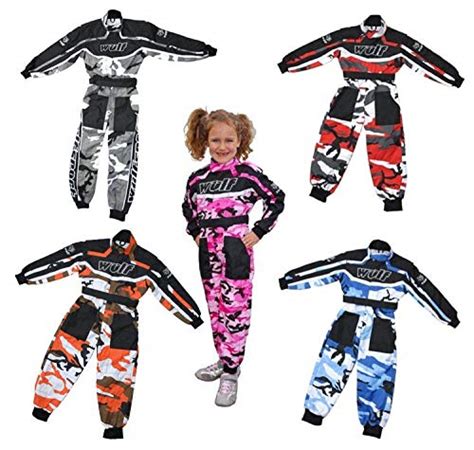 Buy Wulf WULFSPORT KIDS MX RACE SUIT OVERALLS MOTOCROSS LT PW GO ...