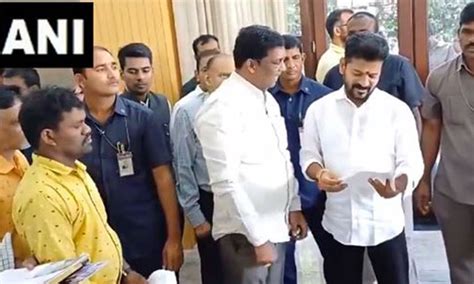 Telangana CM Revanth Reddy listens to people's grievances in 'Praja Darbar'