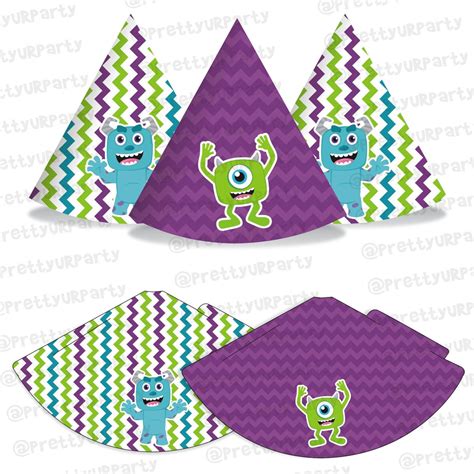 Monster Inc Theme Hats | Monster party Caps | Birthday caps – PRETTY UR ...