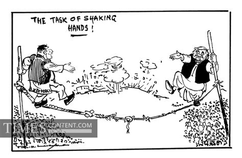 The task of shaking hands! Cartoons Cartoon The task o...