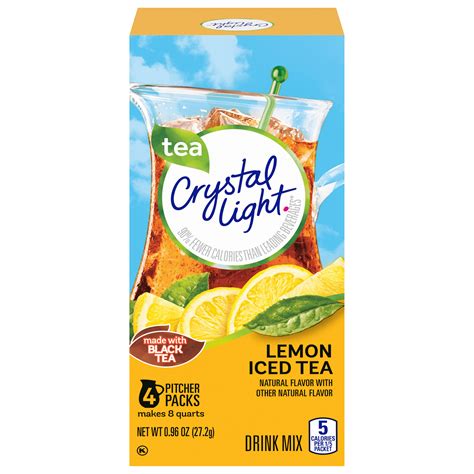 Lemon Iced Tea Naturally Flavored Powdered Drink Mix | CRYSTAL LIGHT ...