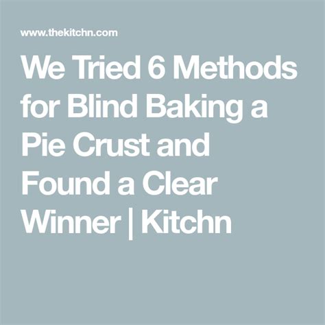 Image result for How to Use Baking Blind Method of Cooking