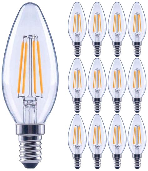 60 Watt Candelabra Bulbs Philips Ultra Efficient LED Lamp Transparant