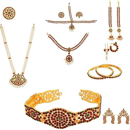 Buy Bharatanatyam Kuchipudi Marriage Bride Sun,Moon and Maanga Tikka ...