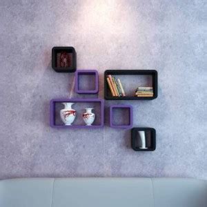 ANB Enterprises Wall shelf cube shape shelves wall hanging, mounted ...