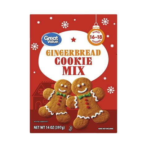 Great Value Holiday Gingerbread Cookie Mix, 14 oz - Walmart.com ...