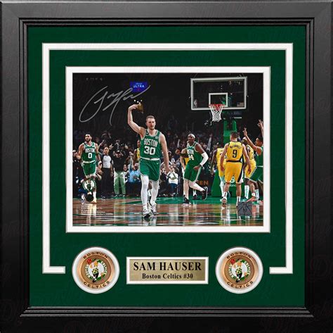 Sam Hauser Celebration Boston Celtics Autographed 8" x 10" Framed ...