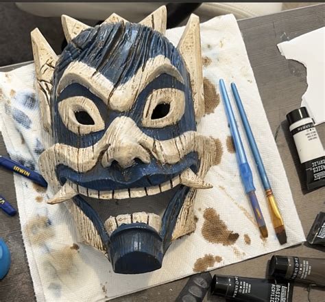 3D printable Blue Spirit mask • made with Cr10 smart・Cults