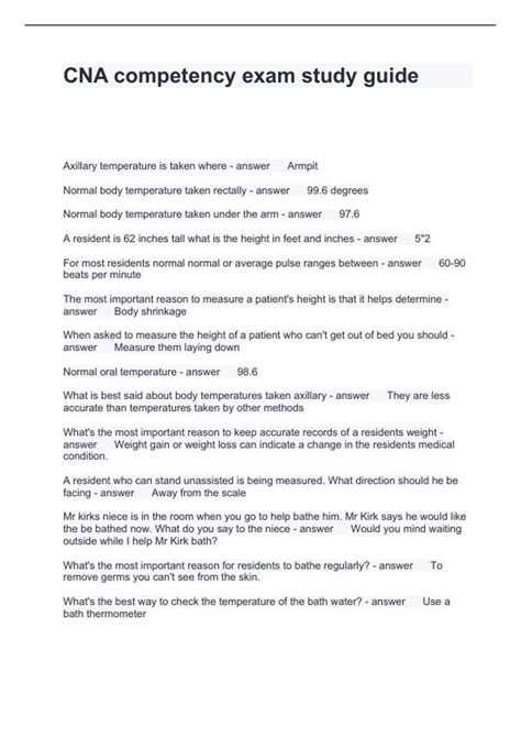 Image result for CNA Study Guide