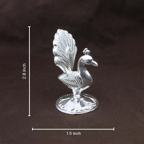 Real Silver Peacock statue – Karizma Jewels