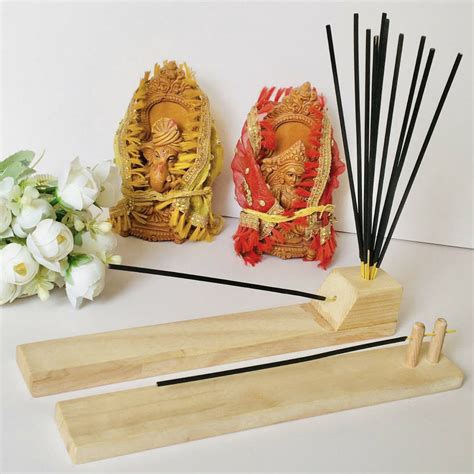Reliable Wooden Agarbatti Stand with Ash Catcher Dhoop Stick Holder Fo ...
