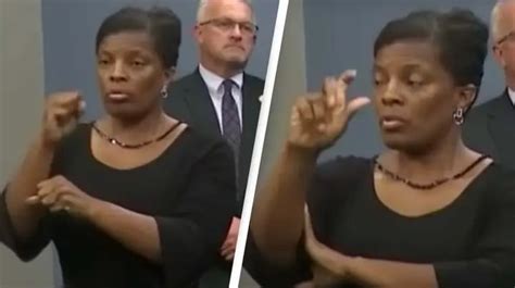 Image result for Fraudulent Sign Language Interpreter