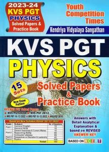 KVS PGT Physics Solved Papers & Practice Book (2023-24): Buy KVS PGT ...