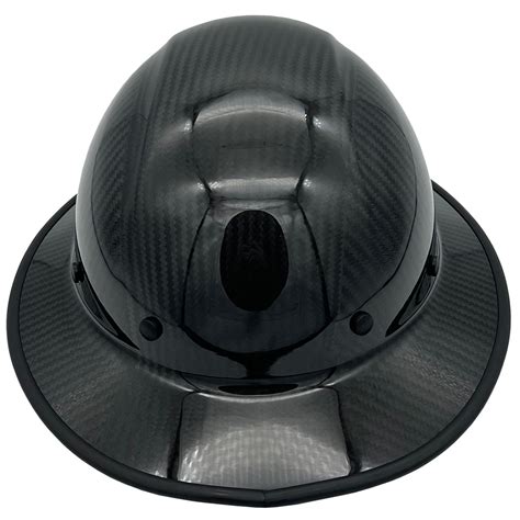Dynamic Wolfjaw Full Brim Carbon Fiber Hard Hat with 8 Point Ratchet ...