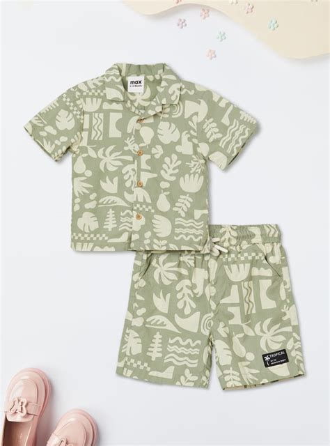 Buy Boys Printed Shorts Set Online at just Rs. 699.0 - 1000015239454 ...