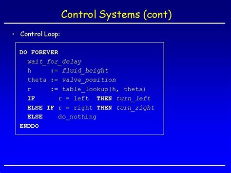 Image result for Simple Control Systems Example