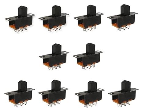 UNIVERSAL HUB DPDT ON-Off-ON 6 Pin 3 Position Slide Switch 3A/6A AC ...