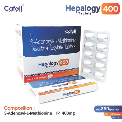 S-adenosyl-L Methionine (400mg) – Hepalogy 400 Tablet