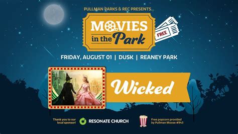 Wicked @ Reaney Park, Reaney Park, Pullman, 1 August 2025 | AllEvents