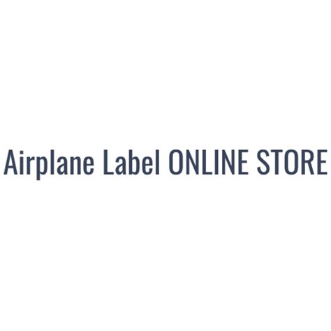 Airplane Label ONLINE STORE