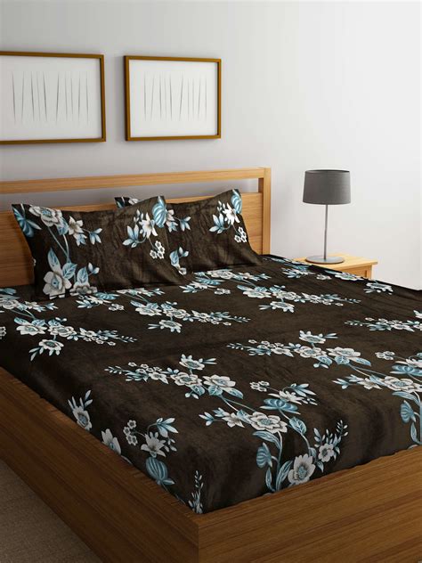 Super Soft Cotton Blend King Size Winter Double Bedsheet by Arrabi ...