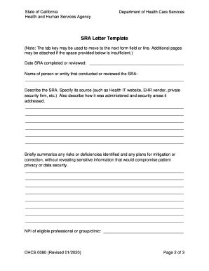 Fillable Online Security Risk Analysis Letter Template Fax Email Print ...