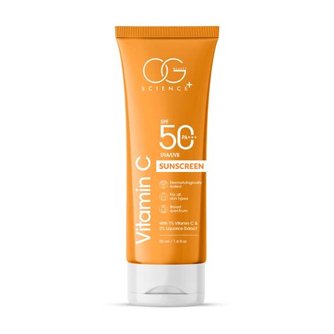 OG BEAUTY SCIENCE SPF 50 PA+++ Sunscreen with Vitamin C & Liquorice ...