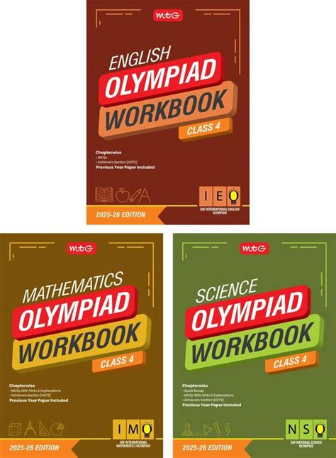 MTG Class-4 NSO-IMO-IEO (Science, Mathematics & English) Olympiad ...