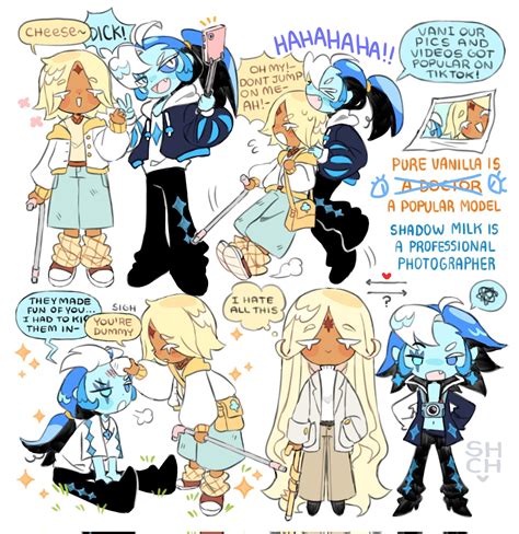 shadow milk & pure vanilla | Cookie run, Cute drawings, Cute doodles - how old is pure vanilla cookie