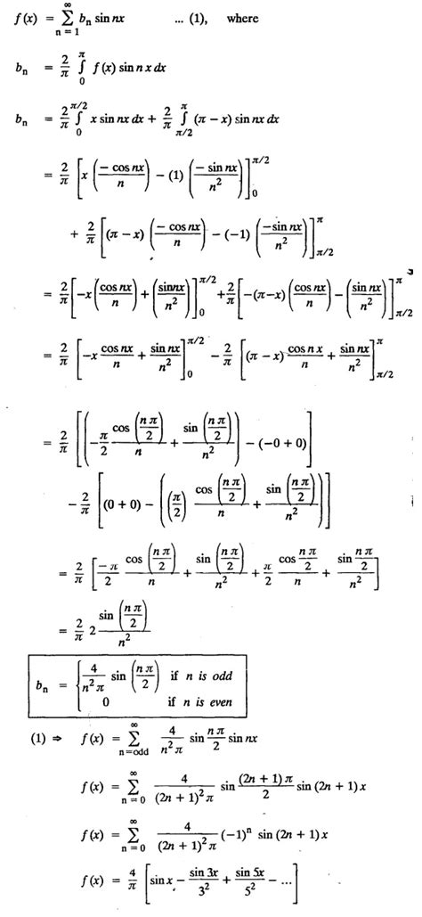 Half-range series - Sine and Cosine series with Solved Example Problems ...