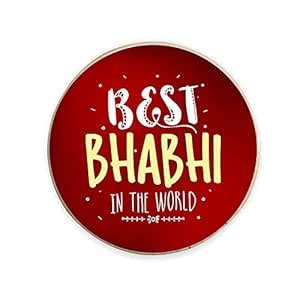 Buy Yaya café Combo for Bhabhi Best Bhabhi in The World Fridge Magnet ...