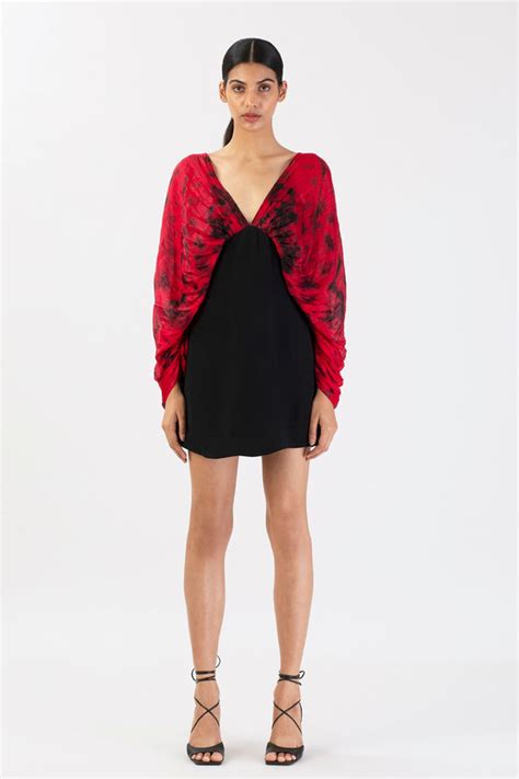 28 Moons - Scarlet Shadow Mini Dress - Elahe