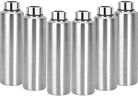 Visaxmi Pack of 6 Water Bottle Stainless Steel Fridge|School, College ...