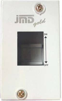 Jmd Gold DB Spn 2 Way Mcb & Rccb Wall Plate Single Door Mcb Box ...