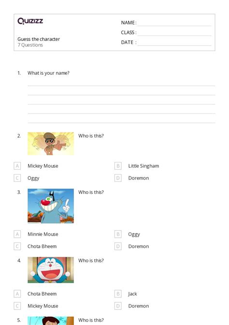 50+ Analyzing Character worksheets for 2nd Class on Quizizz | Free ...