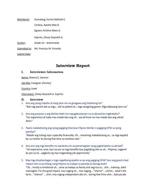 Image result for How to Report In-Depth Interview